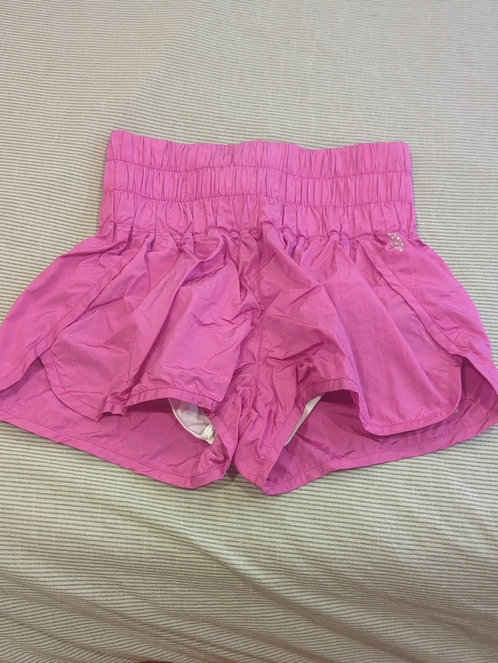 FP Movement Hot Pink Ruffle Athletic Shorts